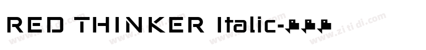RED THINKER Italic字体转换 RED THINKER Italic字体转换